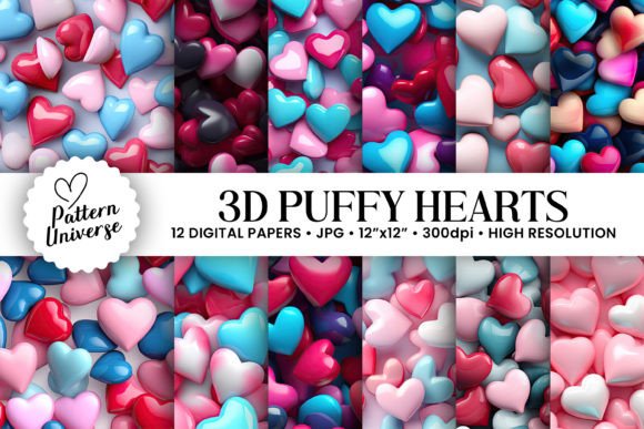 3D Puffy Hearts Seamless Patterns: A Strategic Tool for Creative and Commercial Projects