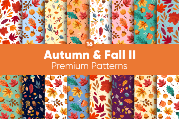 Autumn Fall II Digital Papers Patterns: A Versatile Tool for Creative Projects