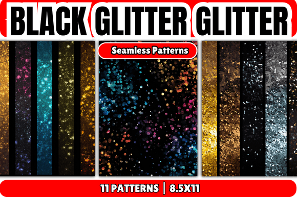Black Glitter Glitter Patterns: A Versatile Digital Resource for Creative Projects