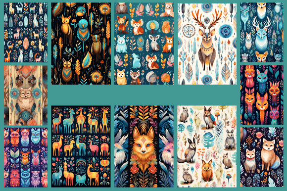 Boho Native Animals Patterns