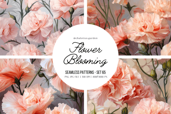 Cernation Flowers Blooming 3D Patterns: A Versatile Tool for Creative Projects