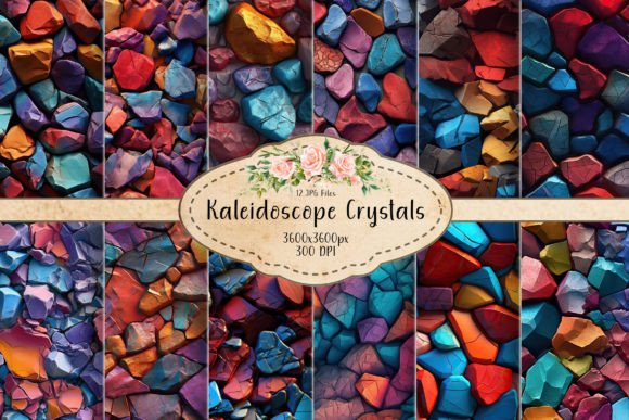 Colorful Stones Seamless Patterns