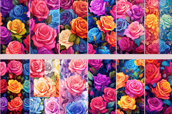 Enchanted Roses Patterns: A Versatile Digital Resource for Creative Projects