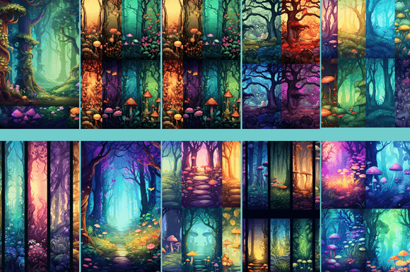 Enchanted Woods Patterns: A Versatile Digital Resource for Creative Projects