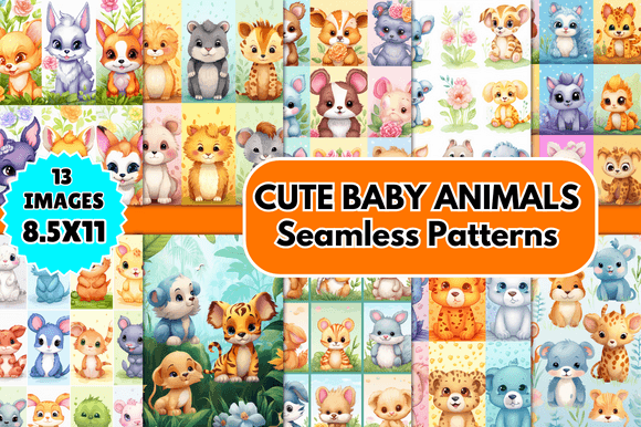 Exploring the Charm and Utility of CUTE BABY ANIMALS Patterns in Creative Projects