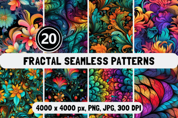 Fractal Seamless Patterns: A Fusion of Mathematics and Art for Creative Projects