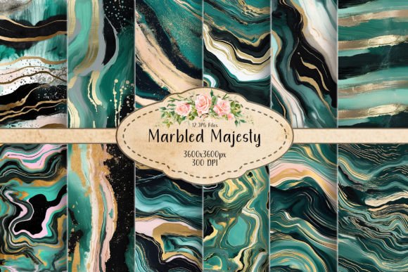 Marbled Majesty Seamless Patterns: A Luxurious Blend of Nature and Design