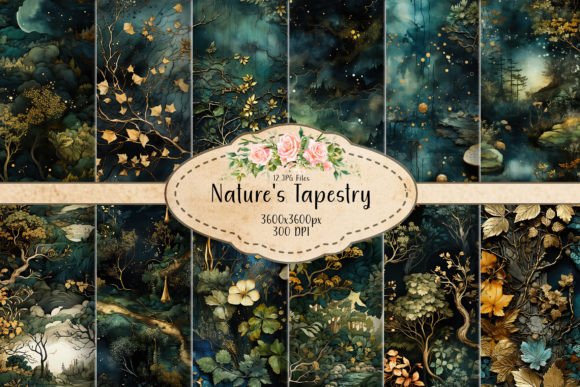 Nature's Tapestry: Seamless Patterns That Capture the Essence of the Natural World