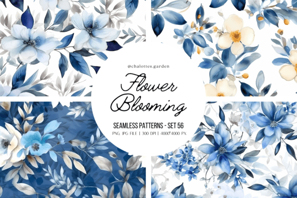 Winter Flower Blooming Patterns Vol.3: A Creative Resource for Designers and Crafters